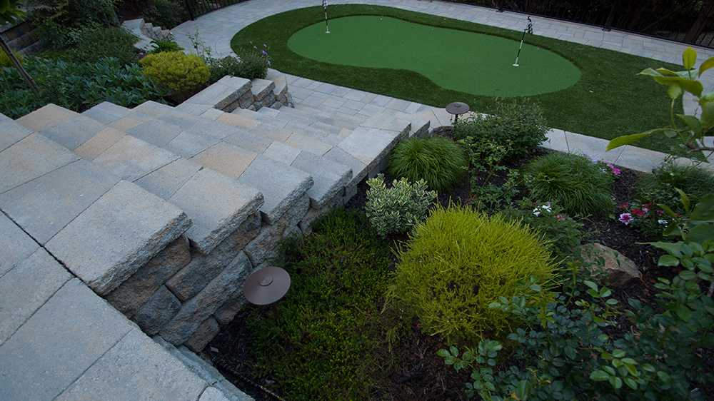 luxury backyard landscape