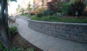 Paver Wall retaining wall paver steps paver stone walkway