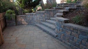 paver patio paver stones paver wall retaining wall landscape steps
