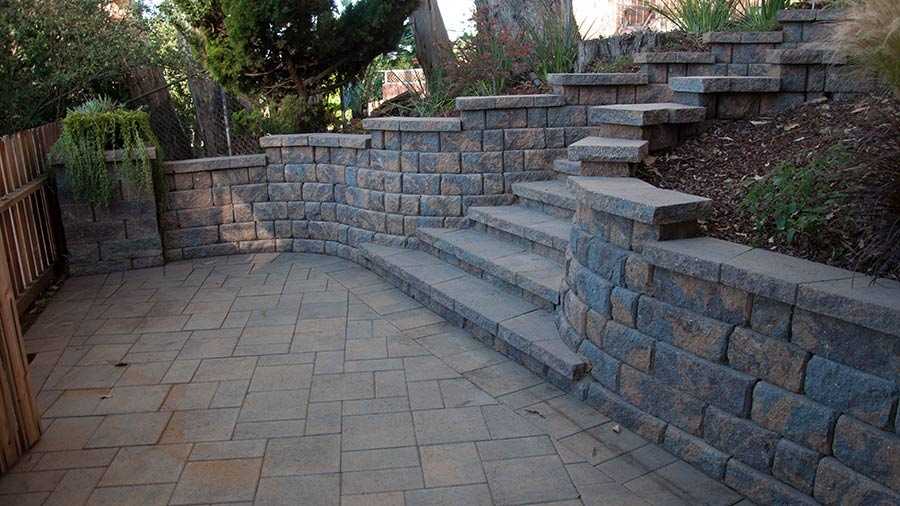 paver patio paver stones paver wall retaining wall landscape steps