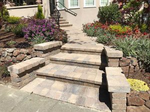 paver patio paver stones paver wall retaining wall landscape steps