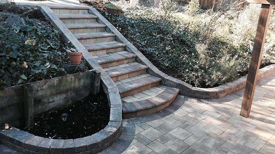paver patio paver stones paver wall retaining wall landscape steps