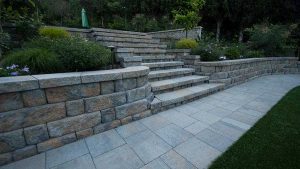 paver patio paver stones paver wall retaining wall landscape steps