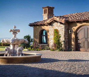 cobblestone driveway