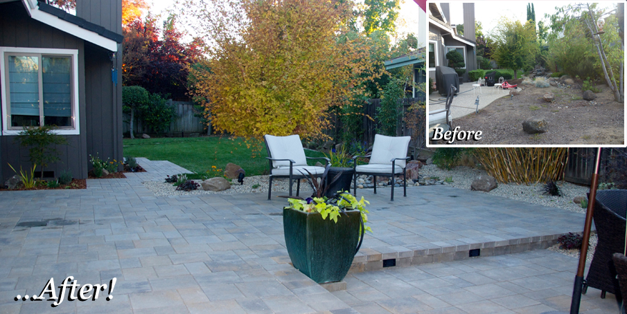 patio before and after