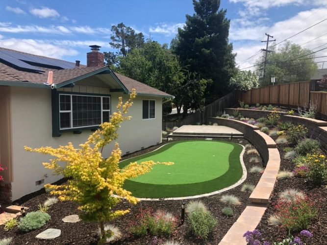 backyard putting green
