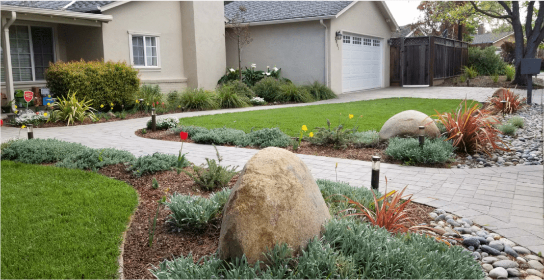modern front yard landscape design