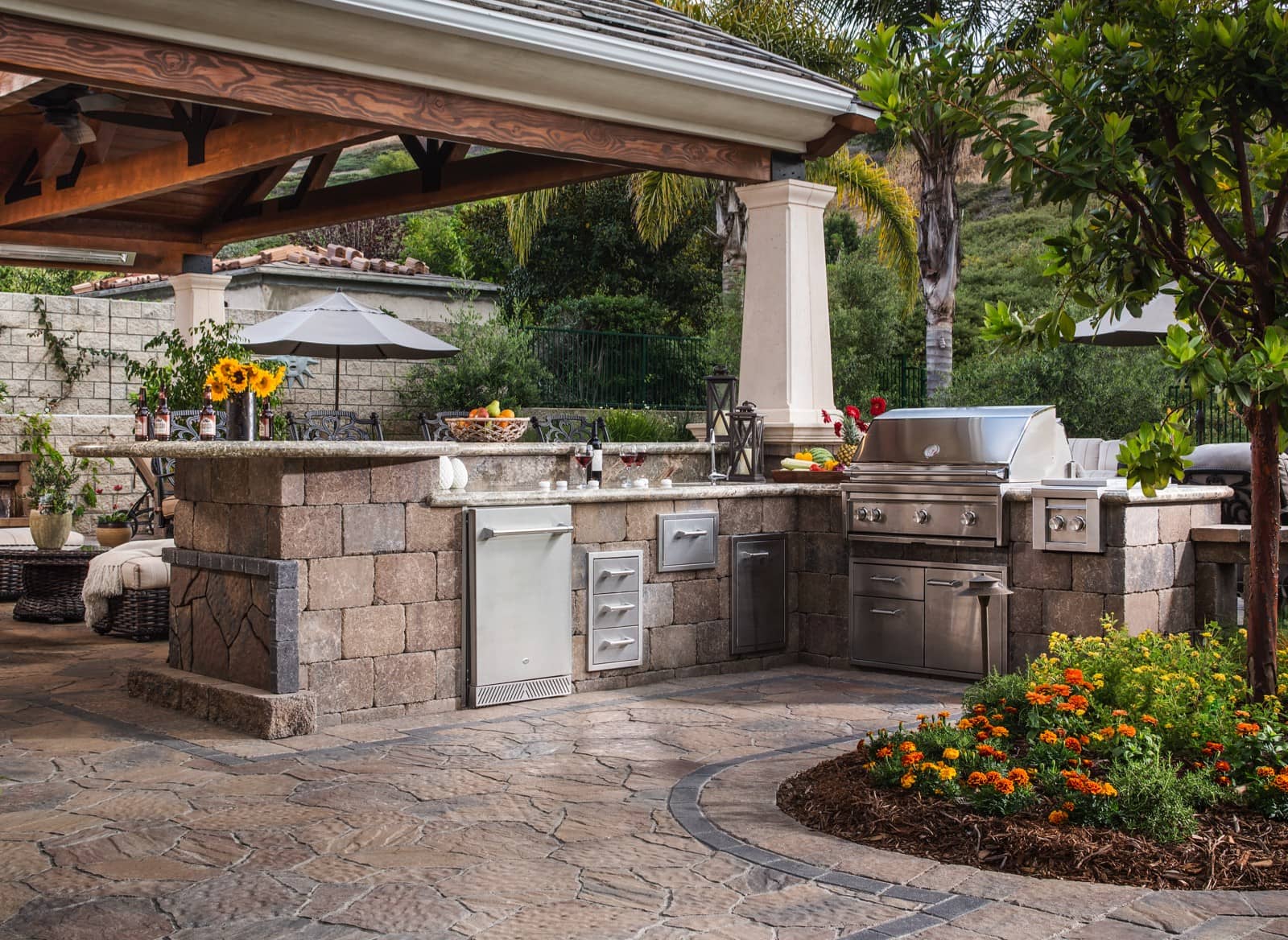 Backyard BBQ Island